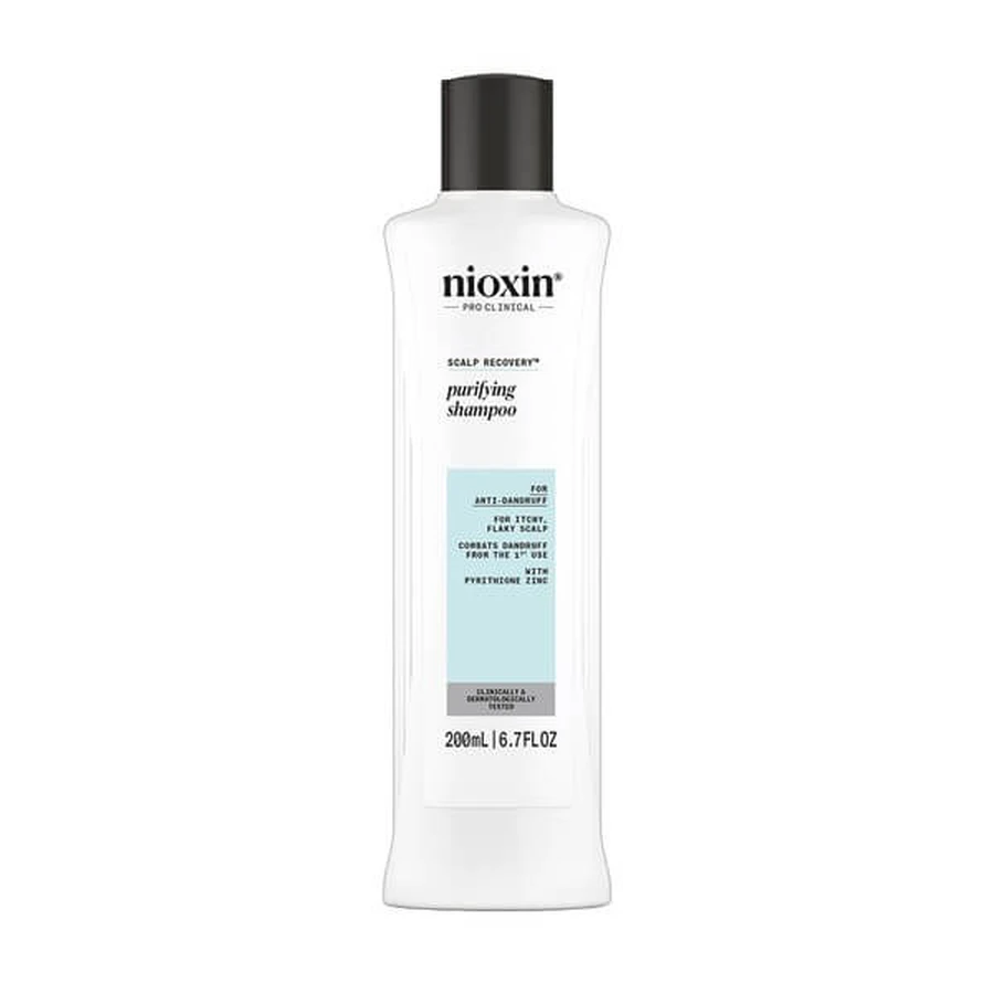Nioxin Scalp Recovery, shampooing nettoyant pour cuir chevelu irrité à tendance pelliculaire, 200 ml