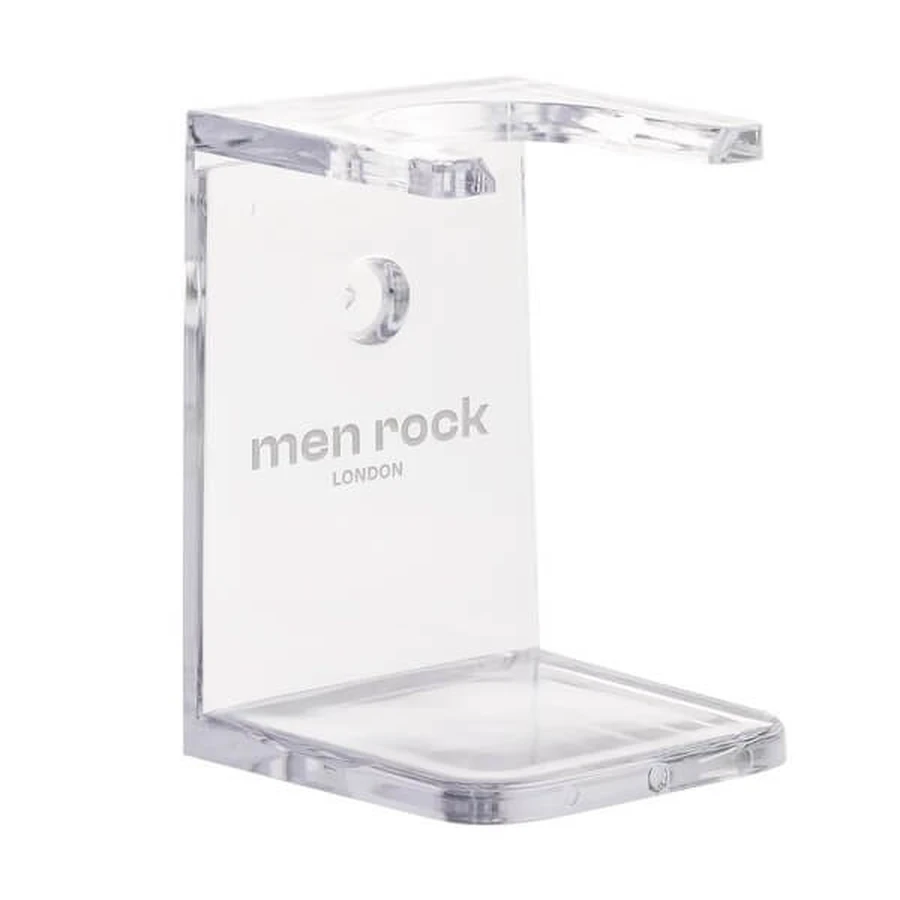 Men Rock, transparent shaving brush stand, 1 piece.
