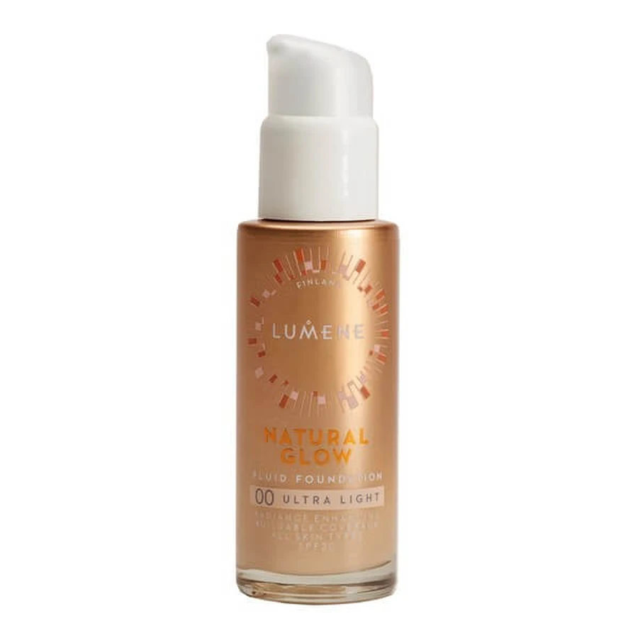 Lumene Natural Glow, illuminating foundation SPF 20, 00 Ultra Light, 30 ml.