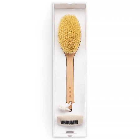 Hhuumm, dry body massage brush, tampico fiber extended version No.5, 1 piece.