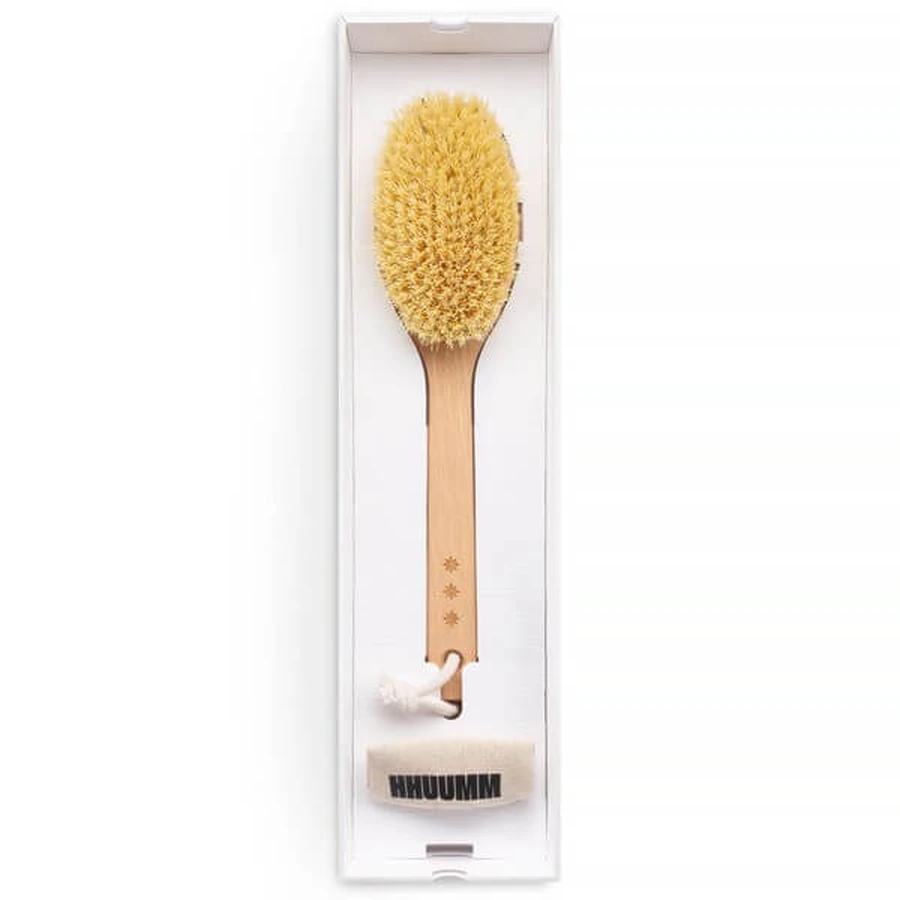 Hhuumm, dry body massage brush, tampico fiber extended version No.5, 1 piece.