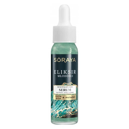 Soraya Elixir of Youth, ser revitalizant pentru față, gât și decolteu, 30 ml