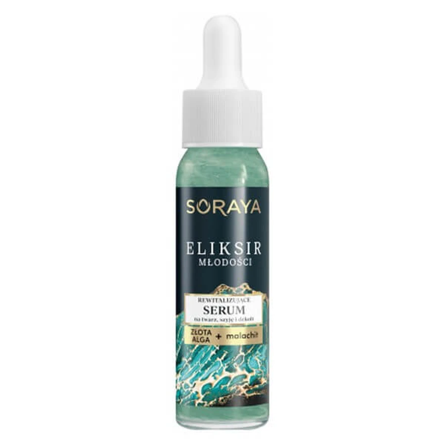 Soraya Elixir of Youth, ser revitalizant pentru față, gât și decolteu, 30 ml