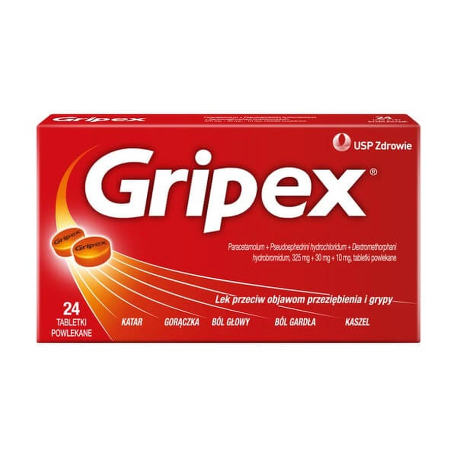 Gripex, Filmtabletten, 24 Stück.