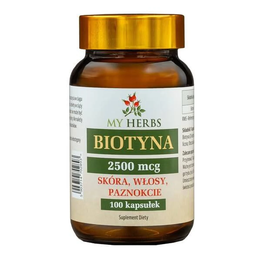 My Herbs Biotin 2500 mcg, capsules, 100 pcs.