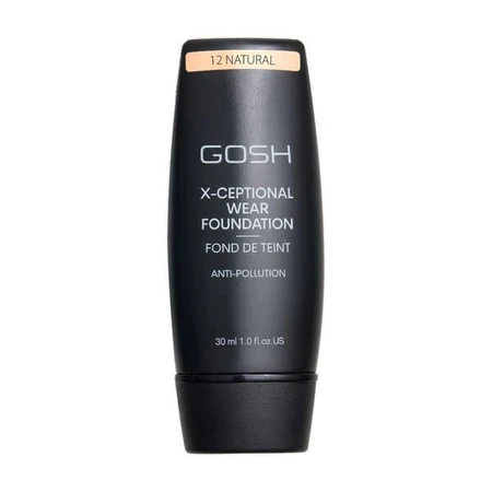 Gosh X-Ceptional Wear, long-lasting foundation, 12 Natural, 35 ml.