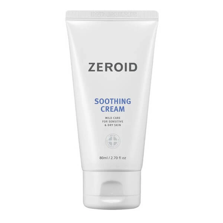 Zeroid Soothing Cream, crème apaisante pour les peaux sèches et sensibles, 80 ml