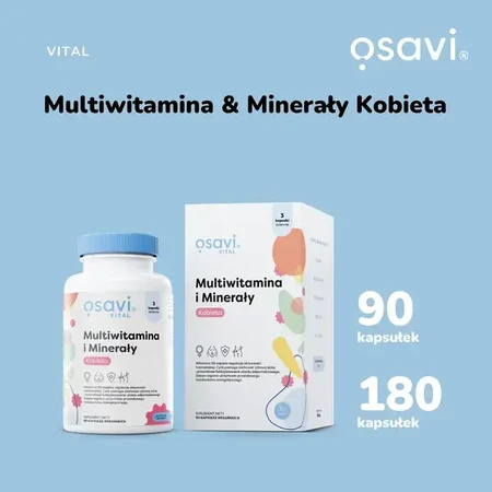 Osavi Multivitamin und Mineralien für Frauen, Hartkapseln, 90 Stück.