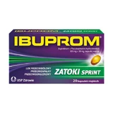 Ibuprom Zatoki Sprint, 200 mg + 30 mg, Weichkapseln, 20 Stück.