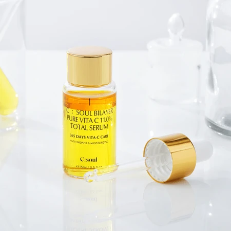 C:Soul Bilayer Pure Vita C 11.0% Total Serum, ser bifazic hidratant, 15 ml