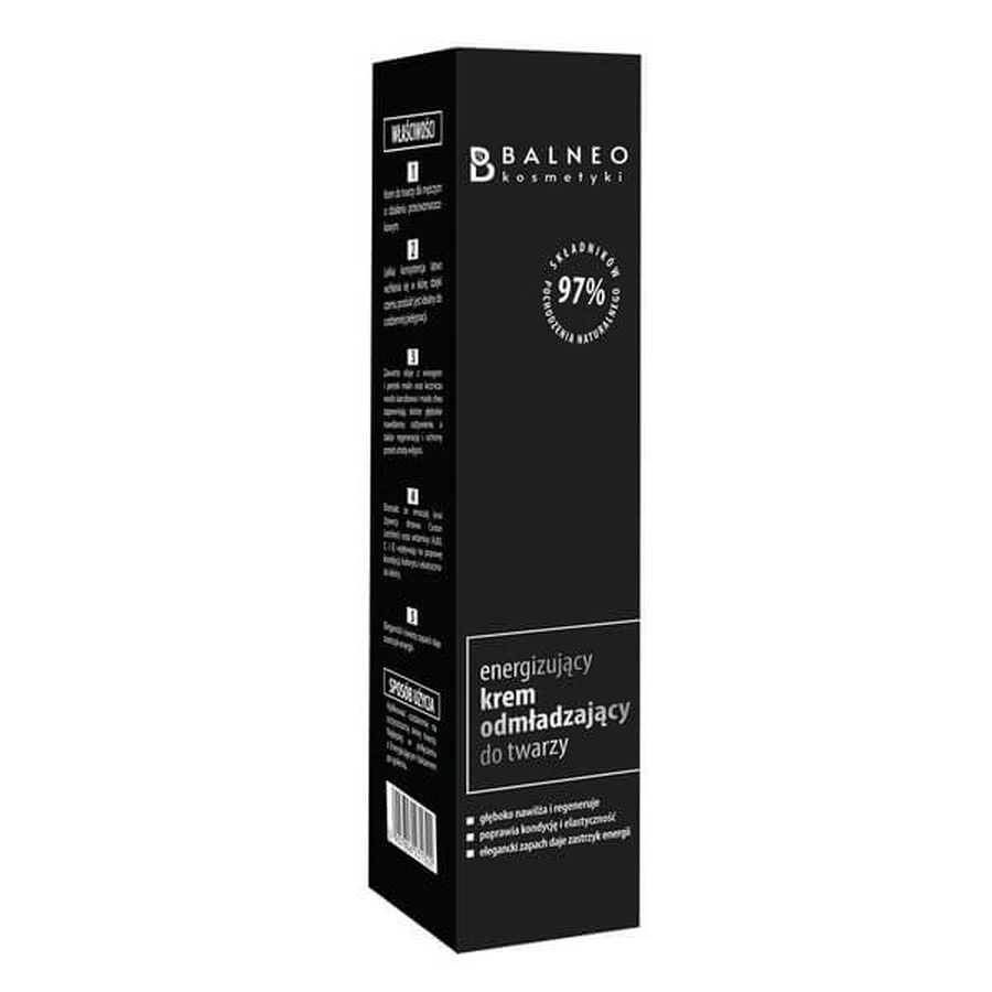 Balneocosmetics Men's Care, crème énergisante et rajeunissante pour le visage, 50 ml