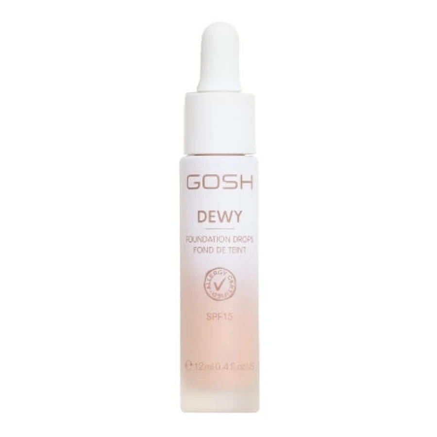 Gosh Dewy Foundation Drops, illuminating foundation drops SPF 15, 006 Medium, 12 ml
