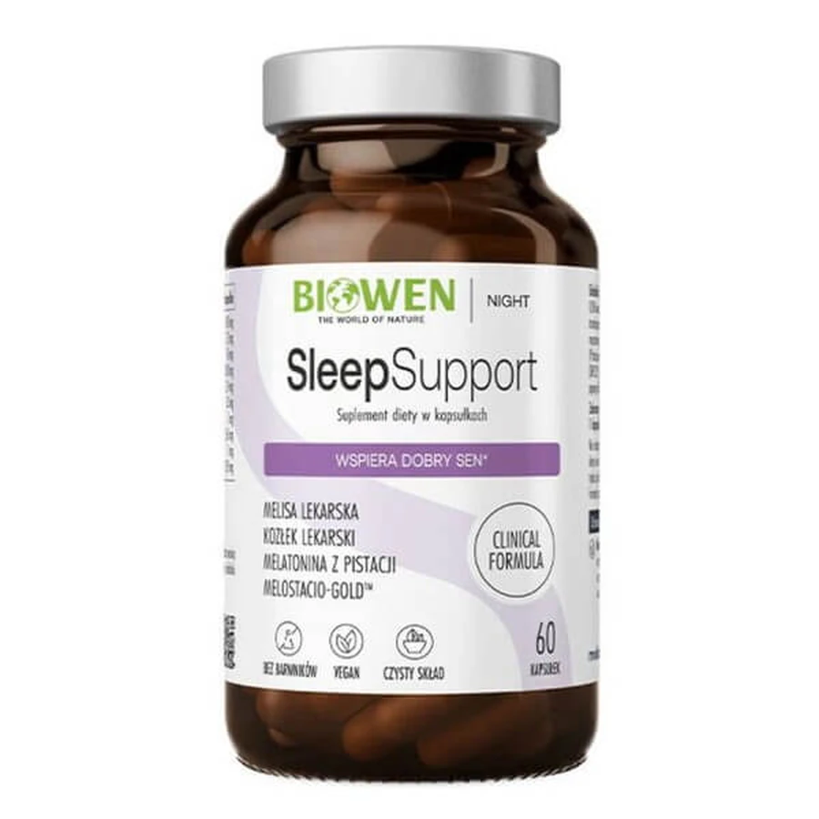 Biowen Sleep Support, Hartkapseln, 60 Stück.