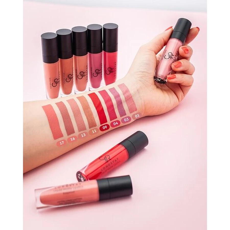 Golden Rose Longstay Liquid Matte Lipstick, matter flüssiger Lippenstift, 09, 5,5 ml
