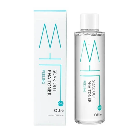 Ottie Soak Out, Gesichtswasser mit PHA-Säure, 210 ml