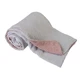 Babymatex, Musselin-Decke, 75 cm x 100 cm, grau-rosa, 1 Stück.