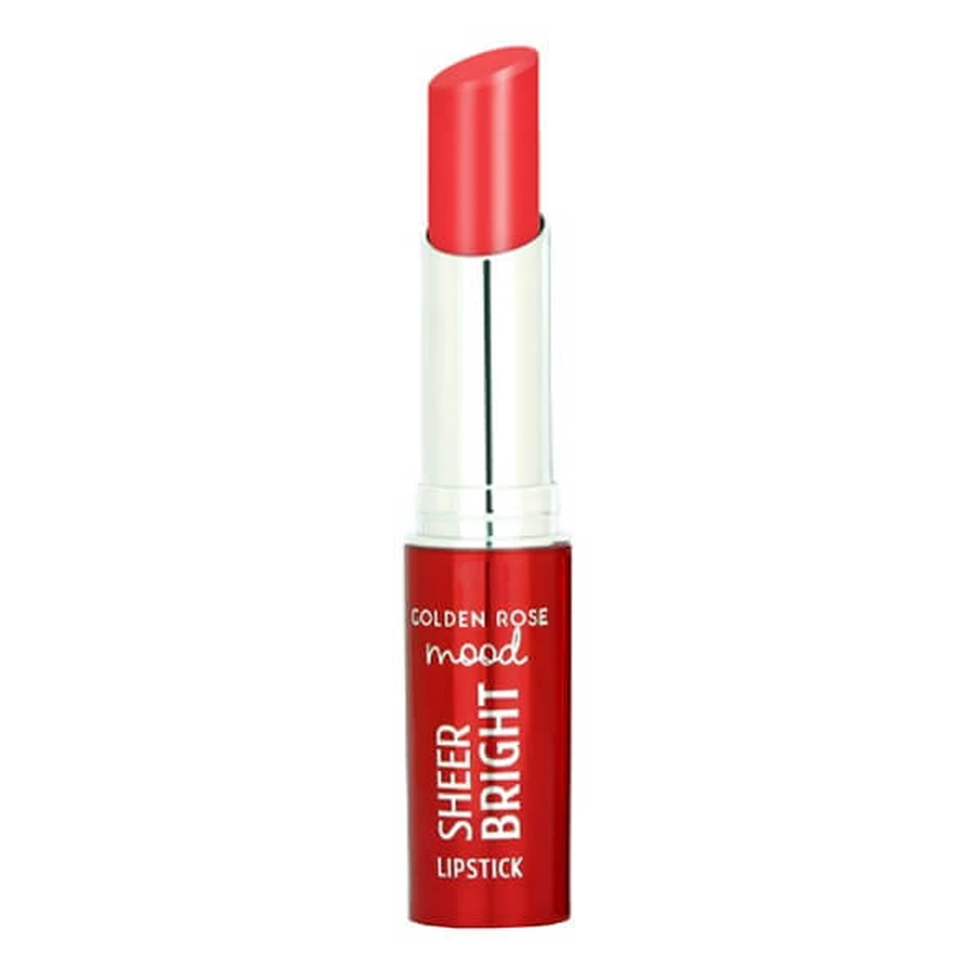 Golden Rose Mood Sheer Bright Lipstick, glossy lipstick, 103, 3.3 g