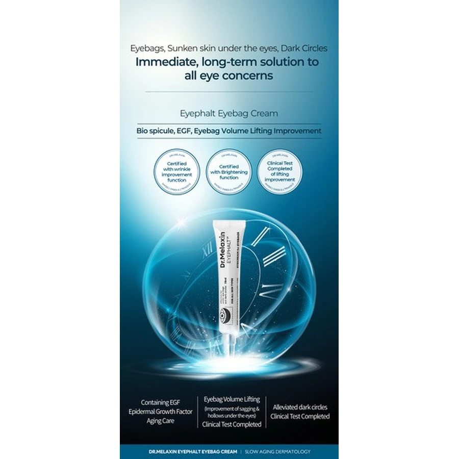 Dr.Melaxin Eyephalt, crema antiarrugas para el contorno de ojos, 10 ml