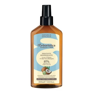 L'Erboristica, Körper-, Gesichts- und Haarspray mit Kokosnusswasser und Aloe vera, 200 ml