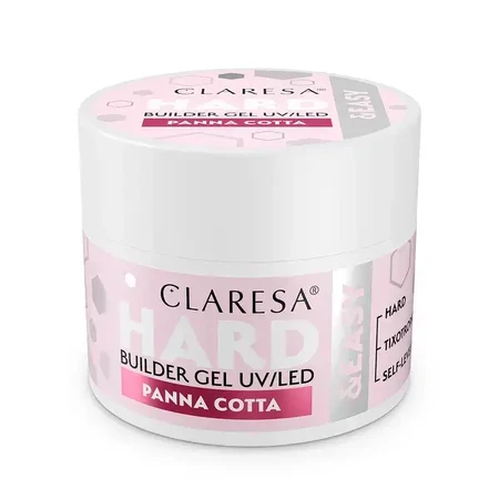 Claresa Hard&amp;Easy Builder Gel, Nagelaufbau-Gel, Panna Cotta, 45 g