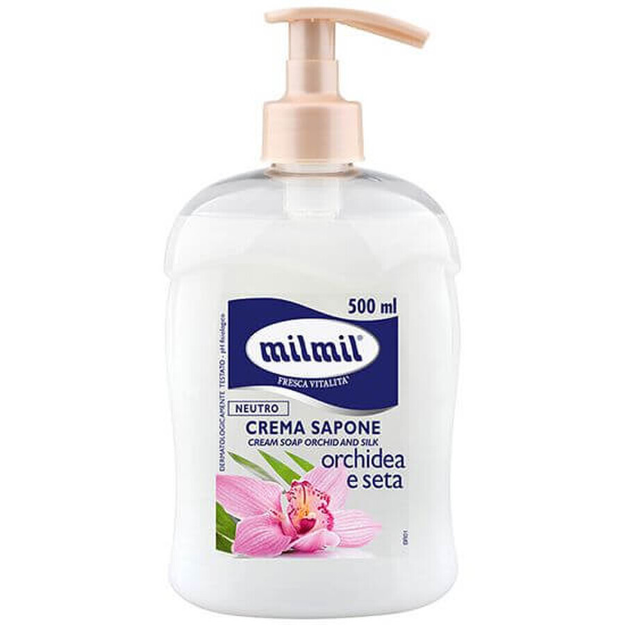 Jabón líquido con orquídea y proteína de seda, 500 ml, Milmil