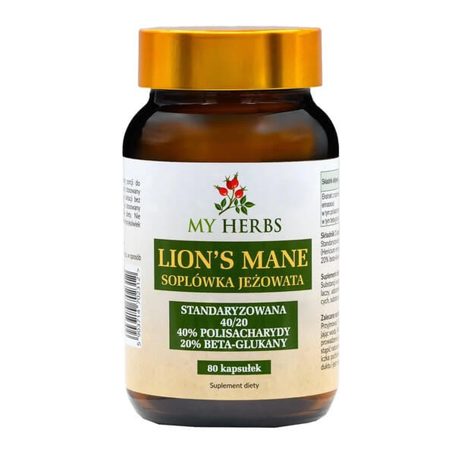 My Herbs Lion's Mane Soplum Hedgehog 400 mg, capsules, 80 pcs.