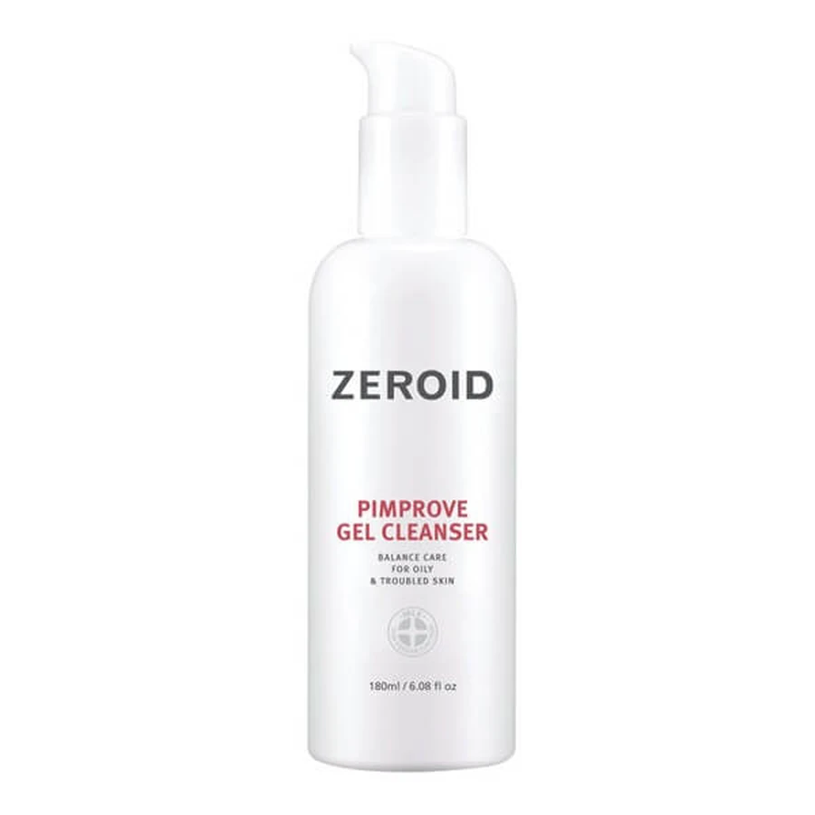 Zeroid Pimprove Gel Cleanser, reinigingsgel voor de vette, gemengde en acnegevoelige huid, 180 ml