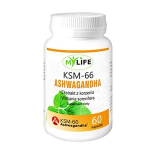 My Life, KSM-66 Ashwagandha, Kapseln, 60 Stück.