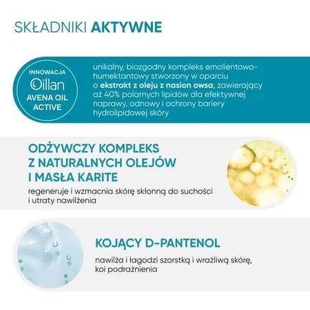 Lot de 2 x Oillan, dermo-crème hydratante, 500 ml
