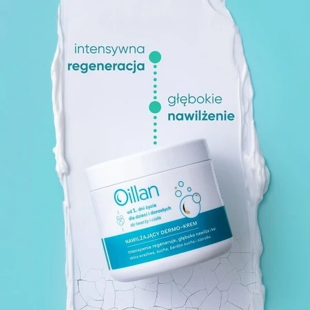Lot de 2 x Oillan, dermo-crème hydratante, 500 ml