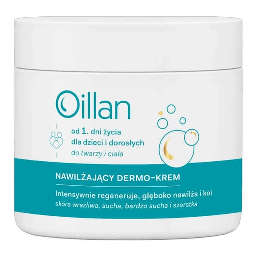 Lot de 2 x Oillan, dermo-crème hydratante, 500 ml
