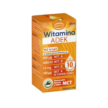 Asepta Vitamina ADEK, gotas, 30 ml