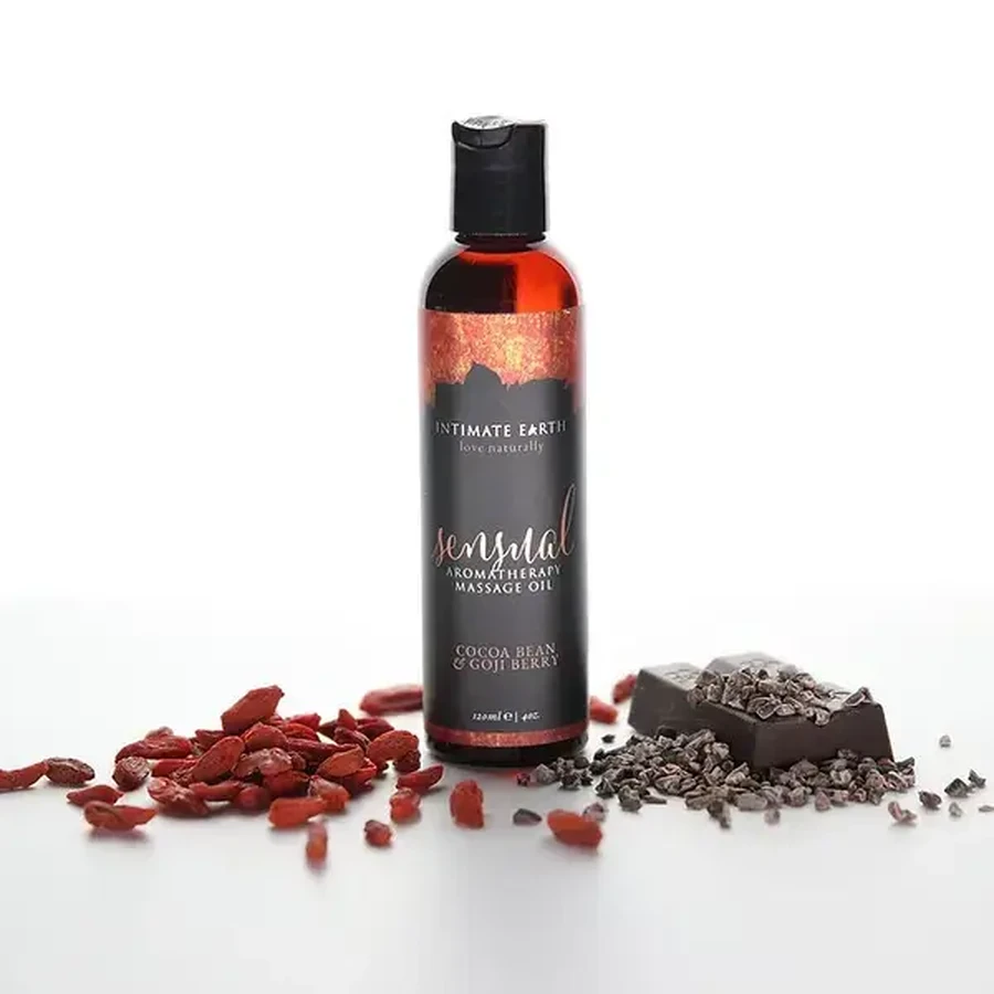 Intimate Earth Sensual Aromatherapy Massage Oil, 120 ml.