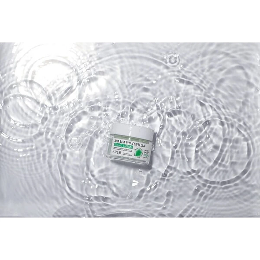 APLB Crema Facial AHA BHA PHA Centella, crema facial exfoliante y calmante con ácidos y Centella Asiática, 55 ml