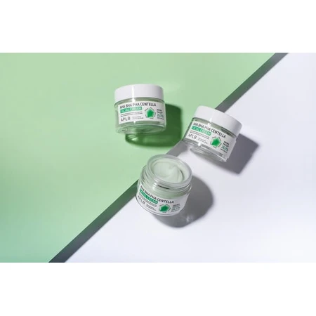 APLB Crema Facial AHA BHA PHA Centella, crema facial exfoliante y calmante con ácidos y Centella Asiática, 55 ml