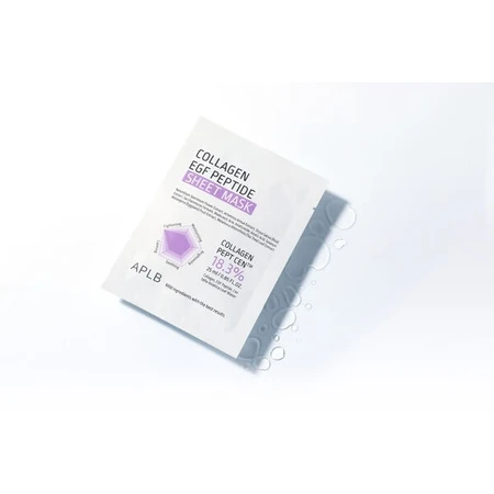 APLB Collagen EGF Peptide Sheet Mask, Gesichtsmaske mit Kollagen und EGF-Peptiden, 25 ml