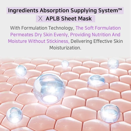 APLB Collagen EGF Peptide Sheet Mask, Gesichtsmaske mit Kollagen und EGF-Peptiden, 25 ml