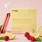 Sundose Everyday For Skin Anti-Aging, pliculețe cu pulbere, aromă de zmeură și lămâie, 15 buc.