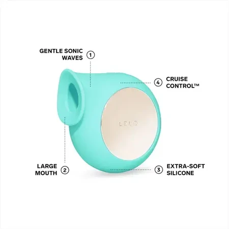LELO Sila Cruise, stimulateur clitoridien sonique, Aqua, 1 pc.