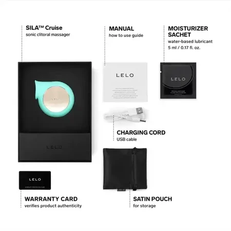 LELO Sila Cruise, stimulateur clitoridien sonique, Aqua, 1 pc.