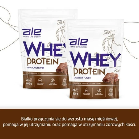 Lot de 3x ALE Whey Protein Goût Chocolat