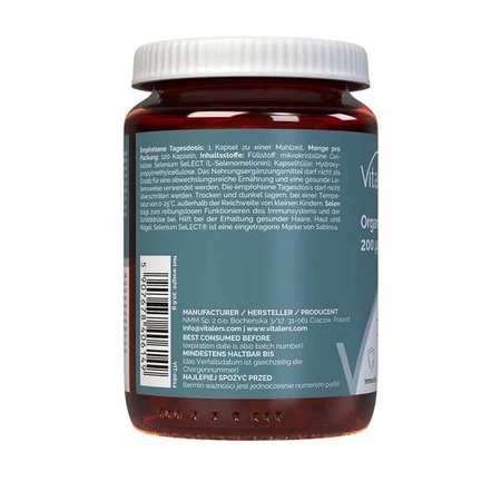 Vitalers Bio-Selen 200 mcg, Kapseln, 120 Stk.