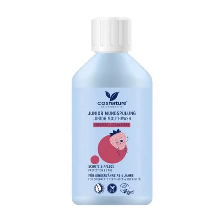 Cosnature, enjuague bucal para niños, fresa, 300 ml