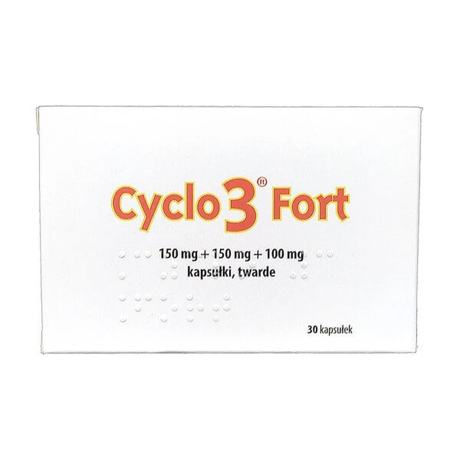 Cyclo 3 Fort, gélules dures, (importation parallèle, InPharm), 30 pièces.