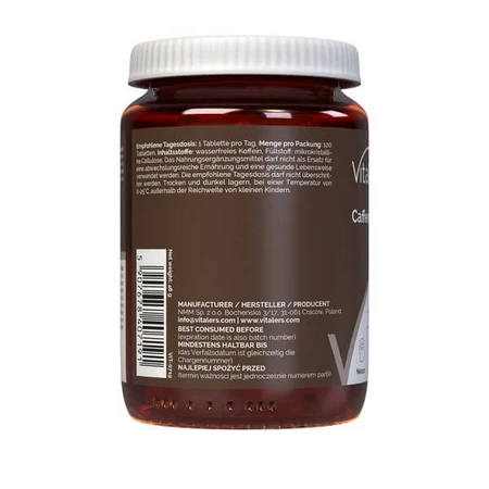 Vitalers Koffein 200 mg, Tabletten, 120 Stück.