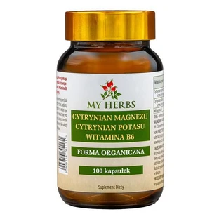 My Herbs Magnesiumcitrat Kaliumcitrat Vitamin B6, Kapseln, 100 Stk.