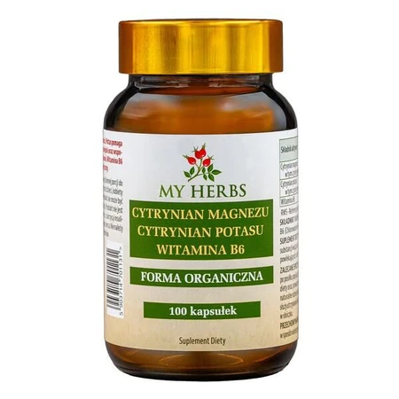 My Herbs Magnesiumcitrat Kaliumcitrat Vitamin B6, Kapseln, 100 Stk.