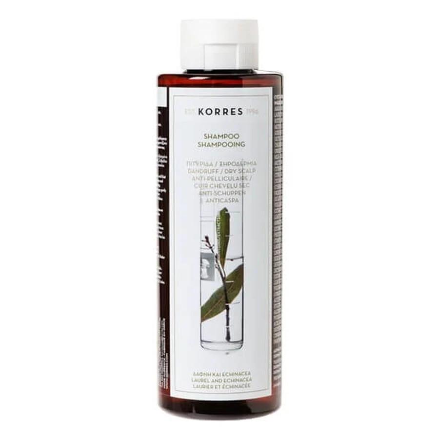 Korres, anti-dandruff shampoo with bay leaf and echinacea extract, 250 ml