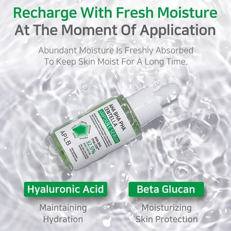 APLB AHA BHA PHA Centella Ampolla, suero facial, 40 ml.