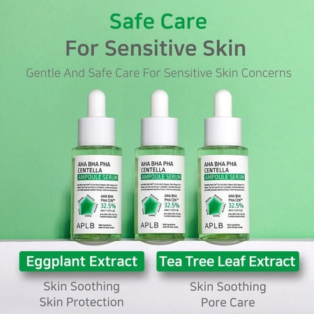 APLB AHA BHA PHA Centella Ampolla, suero facial, 40 ml.